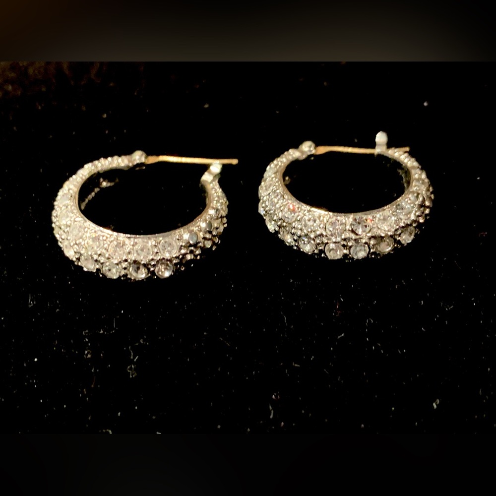 Monet Rhinestone Earrings